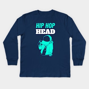 Hip Hop Head - Gift for Hip Hop Lovers Kids Long Sleeve T-Shirt